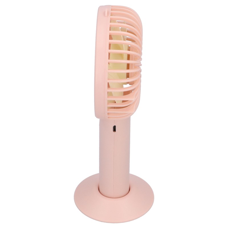 Handheld Electric Fan 4‑Blade 3‑Speed Adjustable USB Rechargeable Cooling Tool