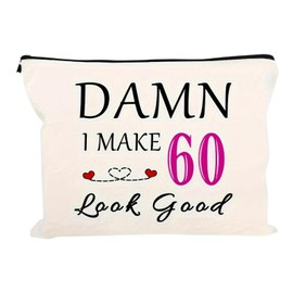 60th Birthday Gifts, Large Capacity Makeup Bags, 60th Birthday Gift Ideas, Travel Makeup Bag, Versatile Makeup Travel Bagfor Mom, Wife, Bestie, Best Friends, Sister