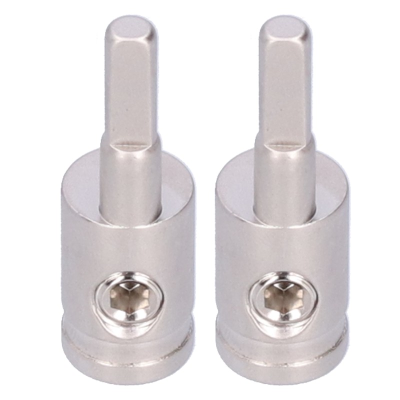 2pcs 4GA Wire Reducer Terminal Connector Pure Copper Nickel Plated