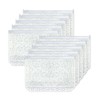 XiowDow 10pcs A6 Binder Pockets Clear Glitter Cash Stuffing Envelopes