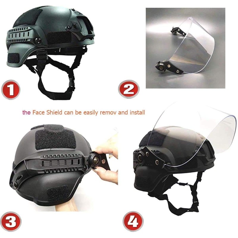 Airsoft Tactical Protective Helmet, Mich 2000 Action Version Tactical Helmet