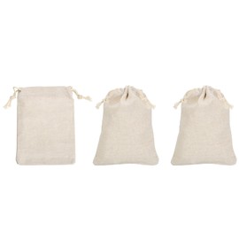 PATIKIL Coin Purse Bag Bank Deposit Change Transit Bags Cash Bag with Drawstring Currency Bags Gift Bag Style 1, beige