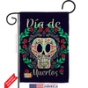 Ornament Collection Dia de Muertos Skeleton Garden Flag 2pcs Pack