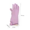 STOBAZA 4 Pairs Reusable Latex Cleaning Gloves Pink Orange and