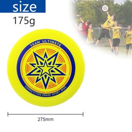 LZYKJGS Eurodisc 175 g, Ultimate Frisbee, Flying Ring, Professional Throwing Disc, Throwing Ring with Diameter, Rainbow Competition Hard Throwing Disc, Leisure Players and Professionals Alike (Yellow)