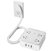 BN-LINK Regleta Multicontacto Pared con 8 Salidas Ca y 3