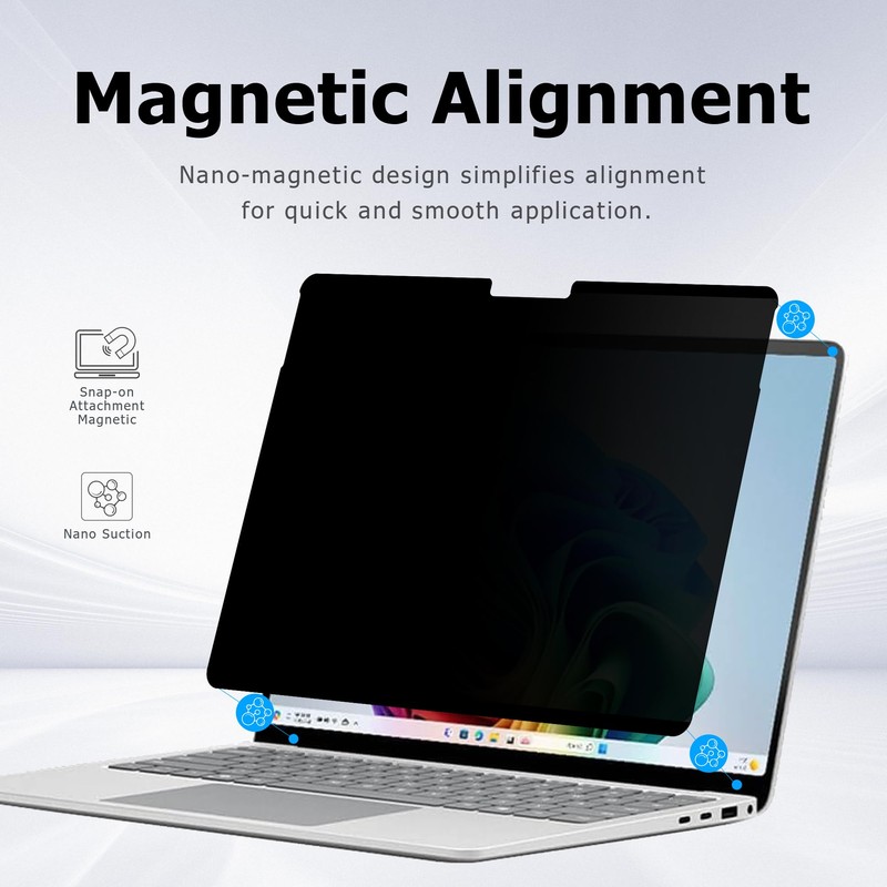 Megoo Privacy Screen for Surface Laptop 13 inch (2025), Magnetic