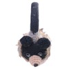 The Collection Royal Black Bear Faced Ear Muff