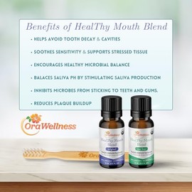 OraWellness Healthy Mouth Blend Organic Tooth Oil - Natural Dental Care