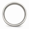 Solid Titanium 1/4ct tw. Diamond 6mm Wedding Band Ring Size