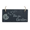 Spruchreif Slate Board with Engraving, Door Sign, Slate Sign with