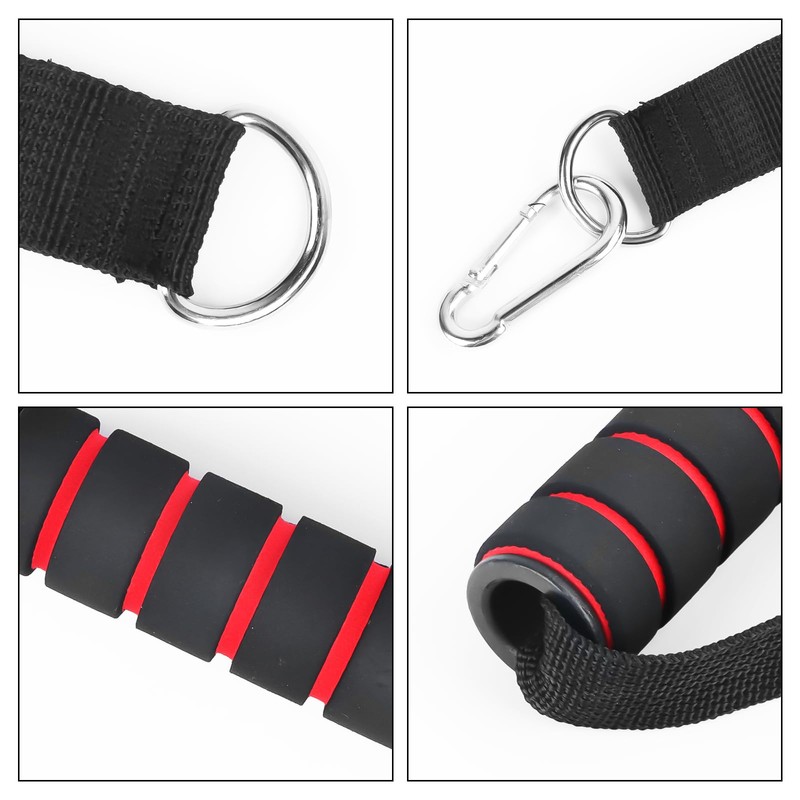 DINSONG One-hand padded handle, lat pull handle for fitness bands