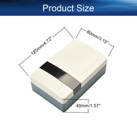 Heyiarbeit ABS Plastic Project Box IP67 Electronics Universal Project Enclosure for DIY Project Electrical Equipment White 4.72"x3.07"x1.57"(LxWxH)