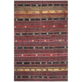 Safavieh Montage Collection MTG217P Boho Indoor/ Outdoor Area Rug, 8' x 10', Rust / Multi