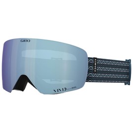 Giro Contour RS Ski Goggles - Snowboard Goggles for Men & Women - Harbor Blue Sequence Strap w/VIVID Royal/VIVID Infrared Lenses