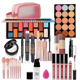 Makeup Sets Teens Makeup Kit for Women Full Kit Make up Kit Makeup Kits for Women Gift Eyeshadow Palette Concealer Palette Lipgloss Foundation Liquid Concealer Makeup Brushes Makeup Powder