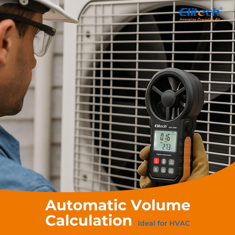 Elitech ANE-200W Bluetooth Anemometer, Digital Wind Speed Meter with Temperature