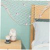 CAXUSD 1 Set Nautical Fishnet Wall Hanging Decor Rustic Beach