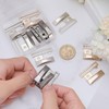 CHGCRAFT 6 Sets Metal Belt Buckle Clasps Rectangular Metal Clasp