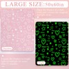 Goodhipi Glow in The Dark Pink Heart Stars Throws Blanket