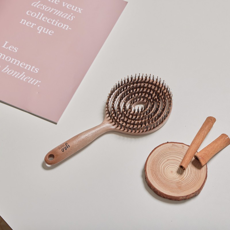 Yao Hairbrush [Natural Boa Line] Root Volume Pig Hair Comb