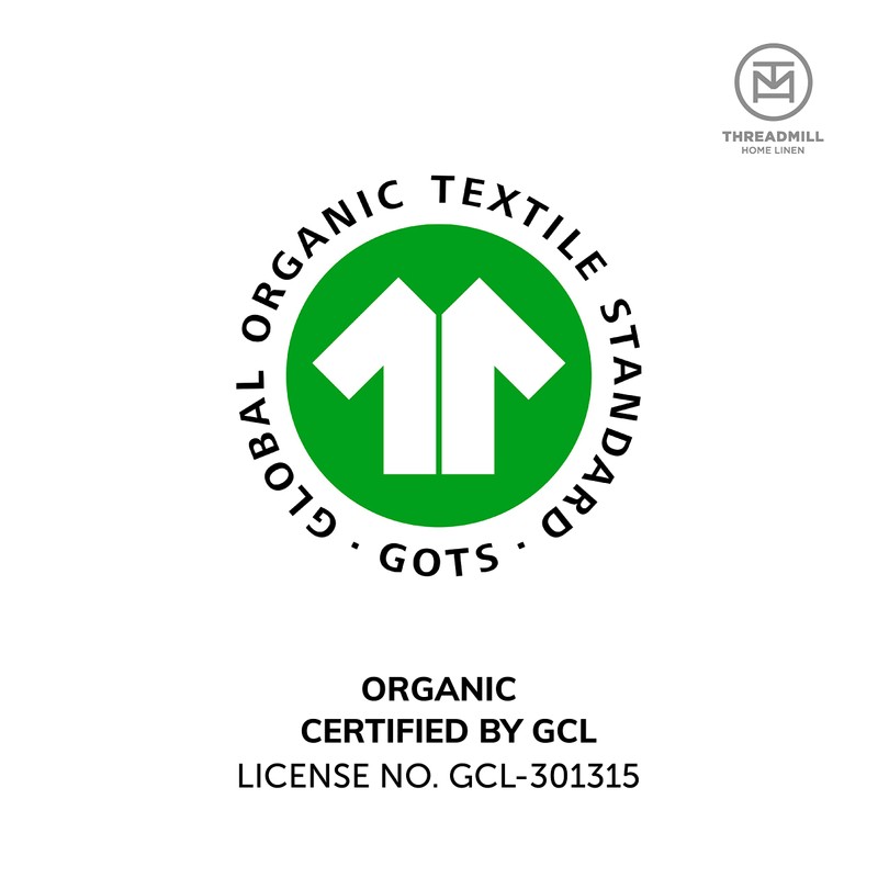 Threadmill 100% Organic Cotton Sheets - Queen, 4 Piece, Light