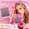 Lash Clusters Kit with 144 Pcs Individual Lashes Cluster Lashes