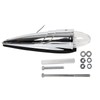 ECOTRIC 5PCS 17 LED Chrome Clear Torpedo Cab Marker Roof
