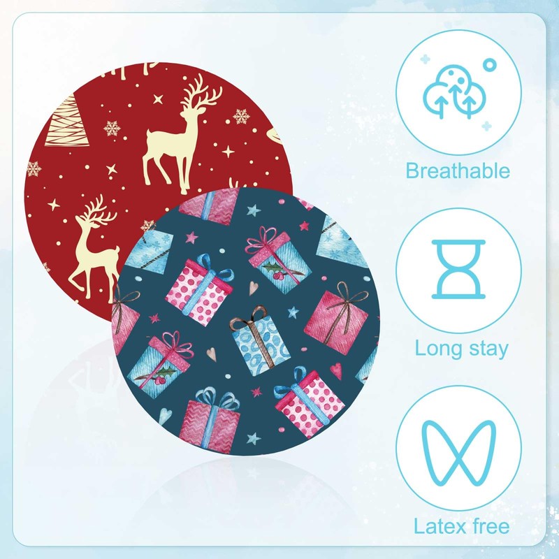 25pcs Sensor Covers, Christmas Theme Glucomart Tape Waterproof Sensor Patches