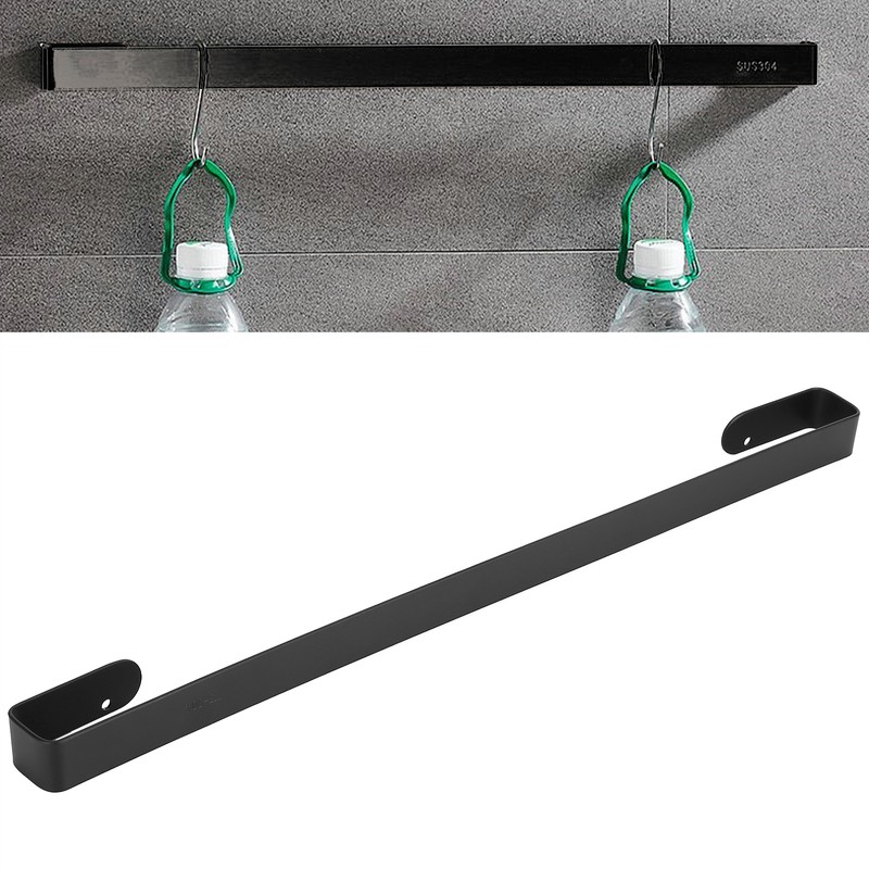 Towel Bar Stainless Steel Single Rod Towel Slippers Rack Holder