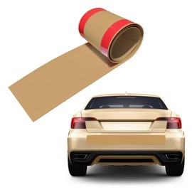 DIY Protectores de Parachoques Coche - 6x48 Inches, Guardabarros de Goma Autoadhesivos Fuertes para Coches - Tira de Protección de Parachoques de Goma Antirrayas e Impermeable Sin Residuos - Marron