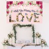 MEFENG Will You Marry Me Photo Backdrop Banner-Rose Diamonds and
