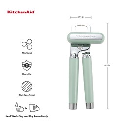 KitchenAid Gourmet Multifunction Can Opener/Bottle Opener, 8.36-Inch, Pistachio