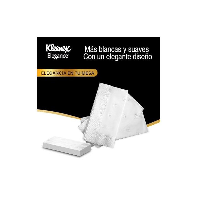 Kleenex Cottonelle Servilletas de Lujo Elegance, 100 Piezas