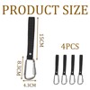 4 PCS Climbing Carabiner Clip, Durable Small Carabiner Clips with