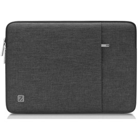 NIDOO 14 Inch Laptop Sleeve Case Protective Notebook Bag Cover for 15" MacBook Air M2 / 15" Surface Laptop 5 4 3/14" ThinkPad X1 Carbon / X1 Yoga/ThinkPad L14 T14 T14s / Latitude 14 15, Dark Grey