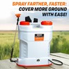 4.2 Gallon Battery-Powered Backpack Sprayer - 6 Nozzles, 80 PSI