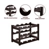 VASMIA Bamboo Wine Rack, Sturdy and Durable Wine Storage Cabinet