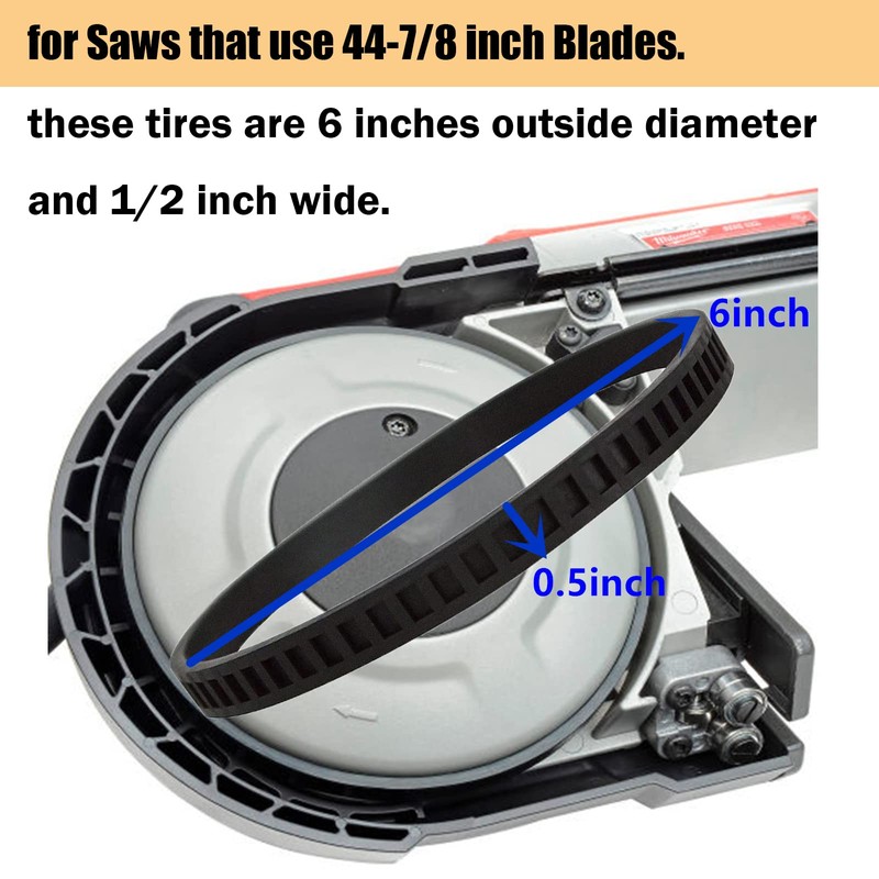 Replacement Milwaukee Pulley Tires 45-69-0010 for Milwaukee BandSaws Blade AO2807