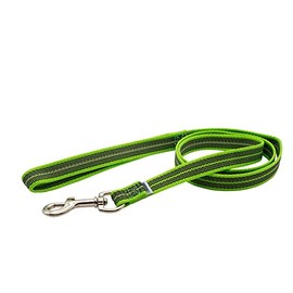 Herm Sprenger Rubberised Nylon Long Lead Neon Green Reflective (200cm)