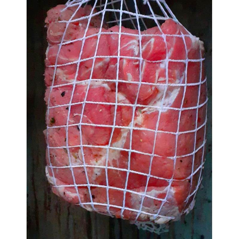 Salmon Ham Net, Smoking Net, Cooking Net, Red, White, 12