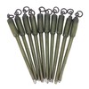 10Pcs Fishing Connector Swivels PVA Tube Bags Stems Solid Bag