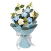 Fenteer Crochet Flower Bouquet Already Made Hand Woven Bouquet Mother