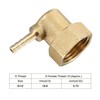 sourcing map Brass Hose Barbed Suitable for Elbows, 4 mm