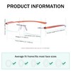 Eyekepper Small Lenes Rimless Reading Glasses Women - Frameless Reader