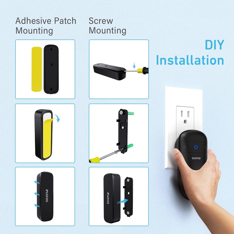 SECRUI Door Chime, Easy Installation Wireless Door Sensor Chime with