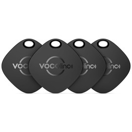 VOCOlinc AirTag Loss Prevention Tag - (4 pieces) Compatible with Apple's "Find" (iOS only), Smart Tag Anti-forget Tag Ultra-thin (0.75 cm) Bluetooth Tracker for Finding Items (Keys, Luggage