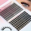 Wispy Lash Clusters with Spikes Natural Eyelash Extensions Fairy Lash