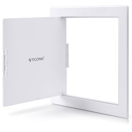 TICONN Access Panel for Drywall, 8 x 8 Inch ABS Plastic Wall Hole Cover Access Doors, Easy Install Drywall Access Panel, Ceiling, Wiring and Cables