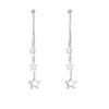 Lucky Star Pendant Tassel Dangle Earrings Fashion Long Shooting Star